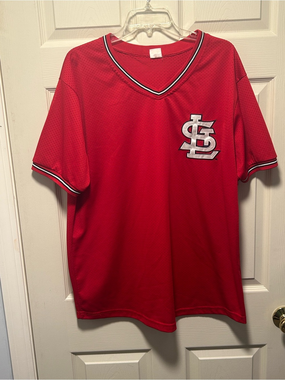 ST. LOUIS CARDINALS Baseball SGA Sewn Mesh XL Red Jersey MLB